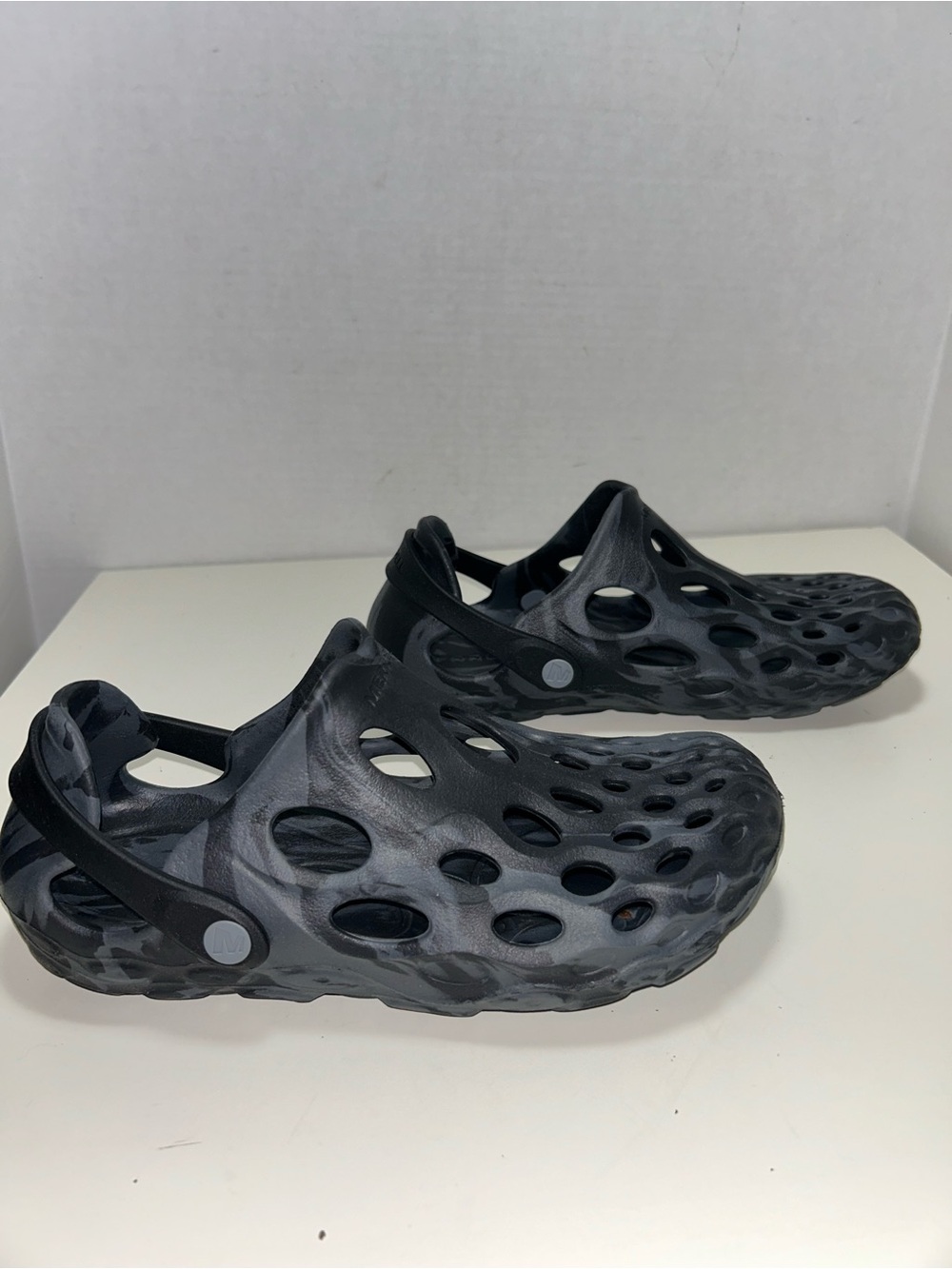 Merrell Hydro Moc Water Sandal Clog Shoe Black Gray